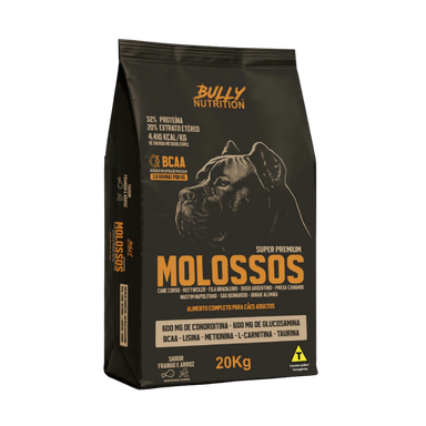 Ração Bully Nutrition Bully Molossos Super Premium para American Bully e Pitbull